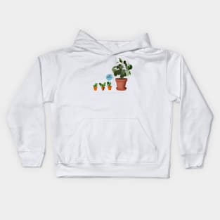 Pilea Mama and Babies Kids Hoodie